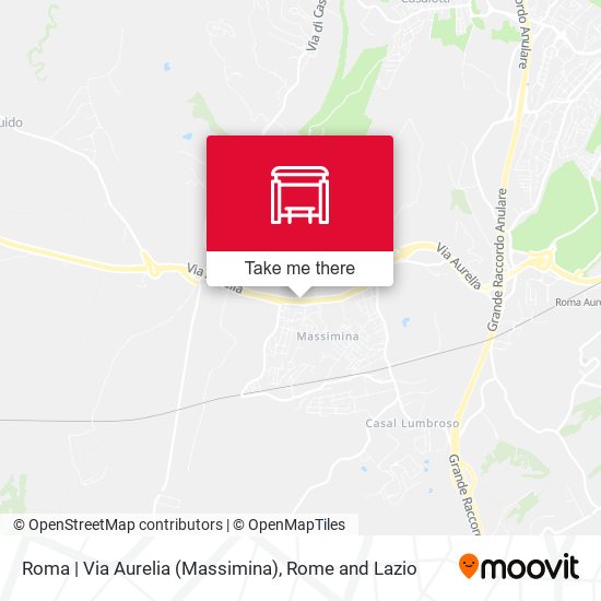 Roma | Via Aurelia (Massimina) map