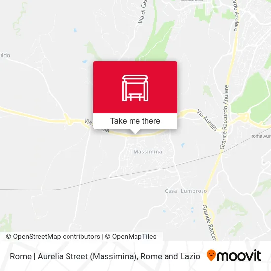 Rome | Aurelia Street (Massimina) map