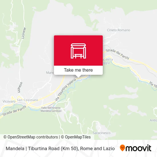 Mandela | Tiburtina Road (Km 50) map