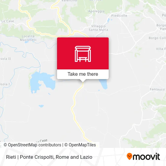Rieti | Ponte Crispolti map
