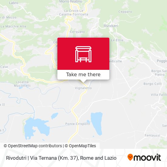 Rivodutri | Via Ternana (Km. 37) map