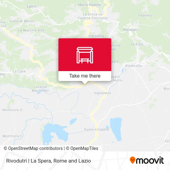 Rivodutri | La Spera map