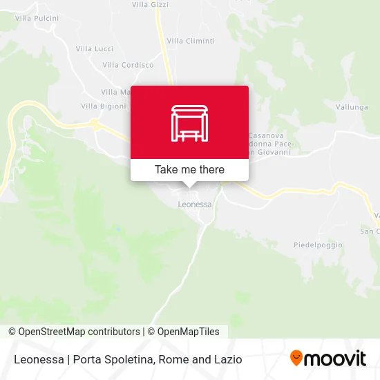 Leonessa | Porta Spoletina map