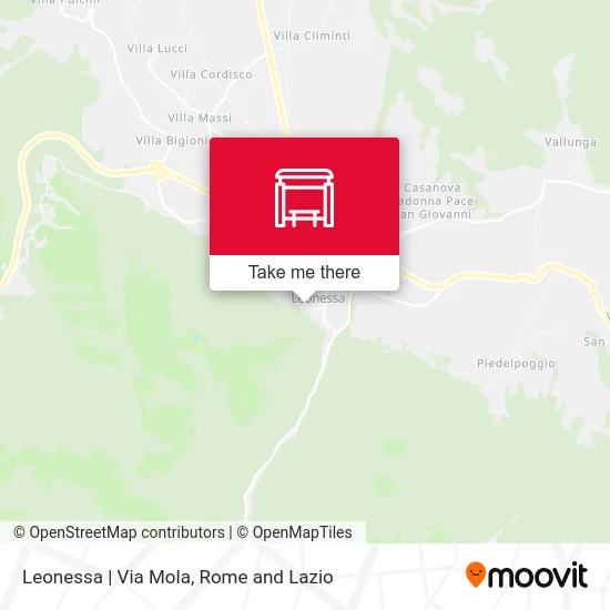 Leonessa | Via Mola map