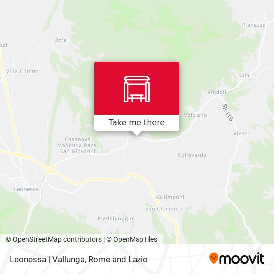 Leonessa | Vallunga map