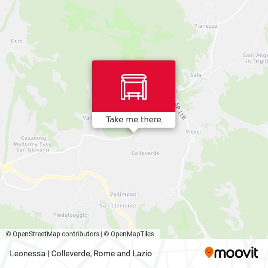 Leonessa | Colleverde map