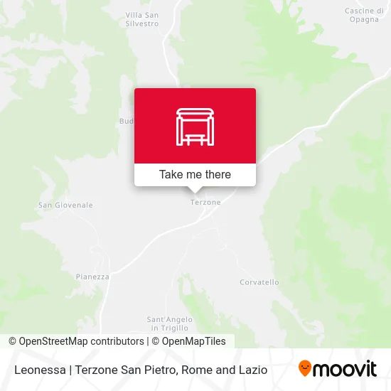 Leonessa | Terzone San Pietro map