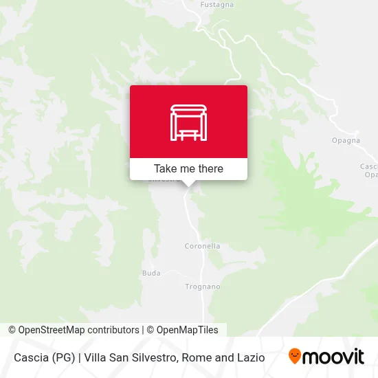 Cascia (PG) | Villa San Silvestro map