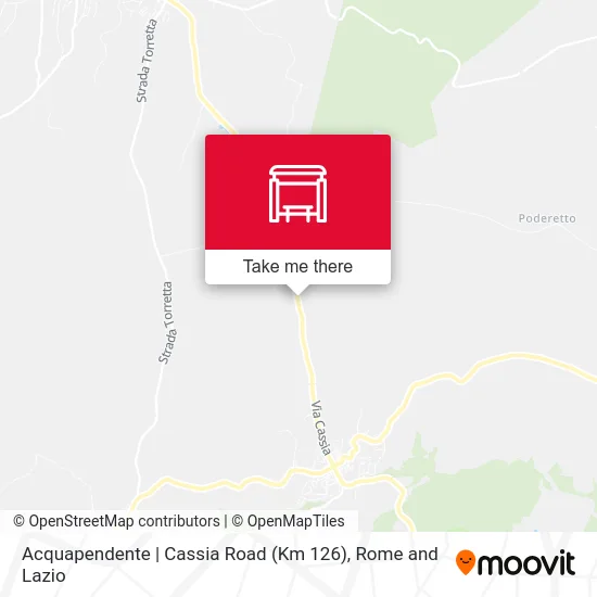 Acquapendente | Cassia Road (Km 126) map