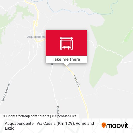 Acquapendente | Via Cassia (Km 129) map