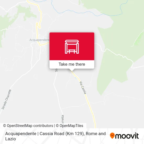 Acquapendente | Cassia Road (Km 129) map