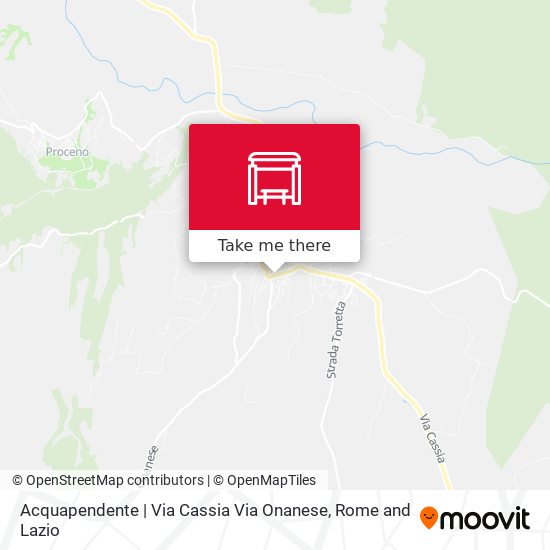 Acquapendente | Via Cassia Via Onanese map