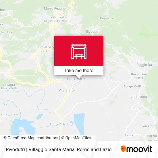 Rivodutri | Villaggio Santa Maria map