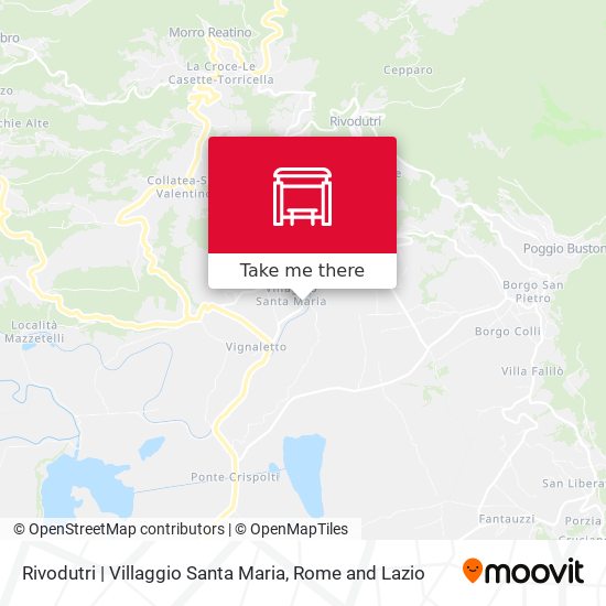 Rivodutri | Villaggio Santa Maria map
