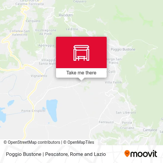 Poggio Bustone | Pescatore map