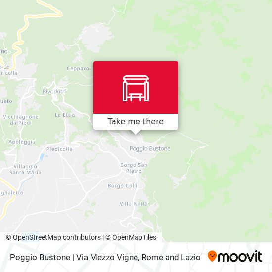 Poggio Bustone | Via Mezzo Vigne map