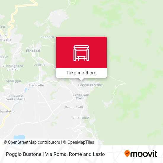 Poggio Bustone | Via Roma map