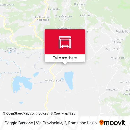 Poggio Bustone - Provincial Road, 2 map