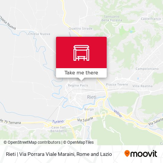 Rieti | Via Porrara Viale Maraini map