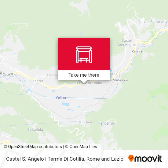 Castel S. Angelo | Terme Di Cotilia map