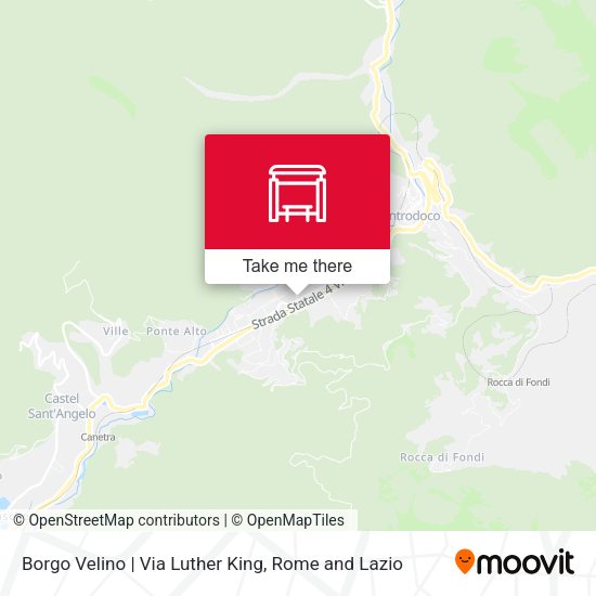 Borgo Velino | Via Luther King map