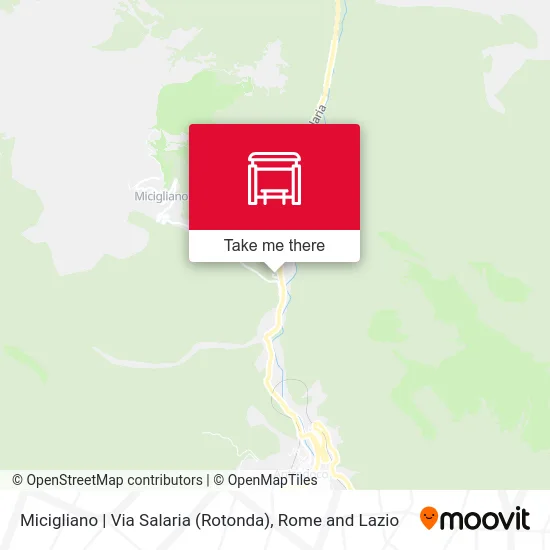 Micigliano | Salaria Road (Roundabout) map