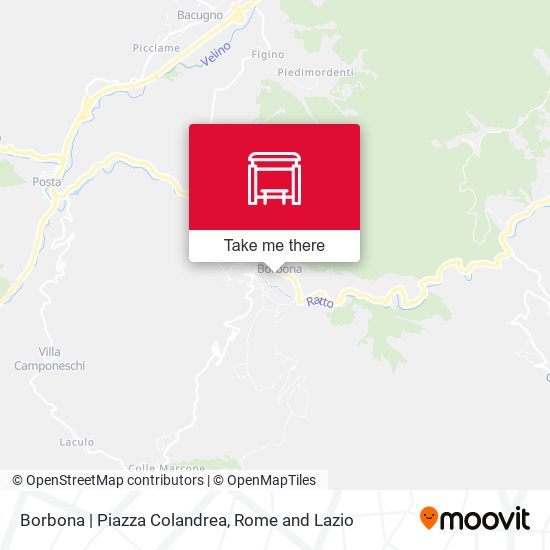 Borbona | Piazza Colandrea map