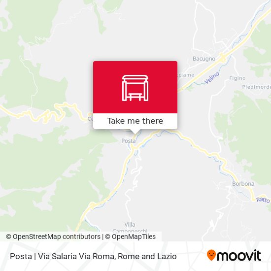 Posta | Via Salaria Via Roma map