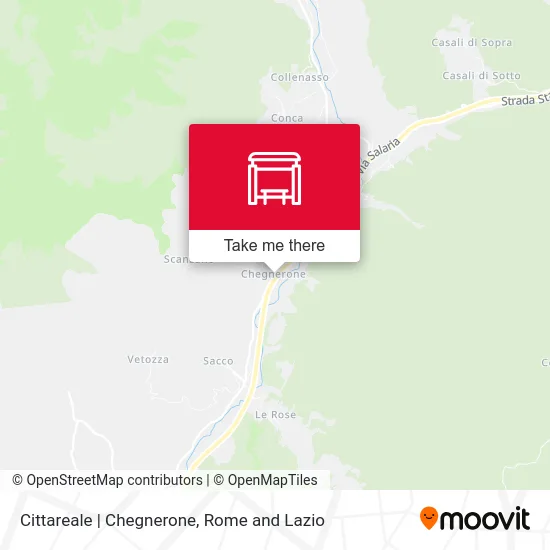 Cittareale | Chegnerone map
