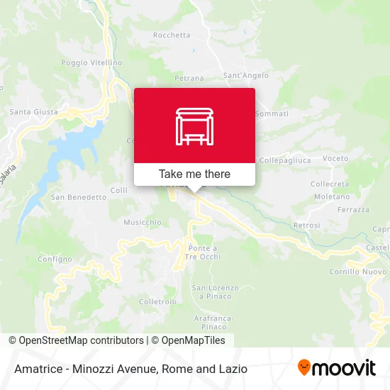 Amatrice - Minozzi Avenue map