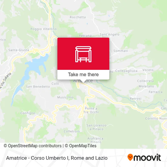 Amatrice - Corso Umberto I map