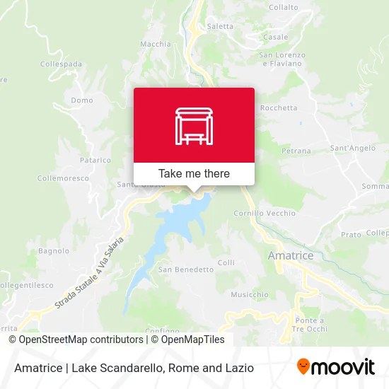 Amatrice | Lake Scandarello map