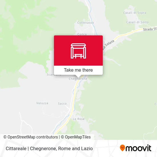Cittareale | Chegnerone map