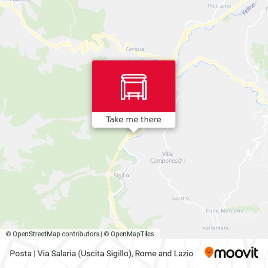 Posta | Via Salaria (Uscita Sigillo) map
