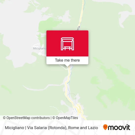 Micigliano | Salaria Road (Roundabout) map