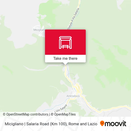 Micigliano | Salaria Road (Km 100) map