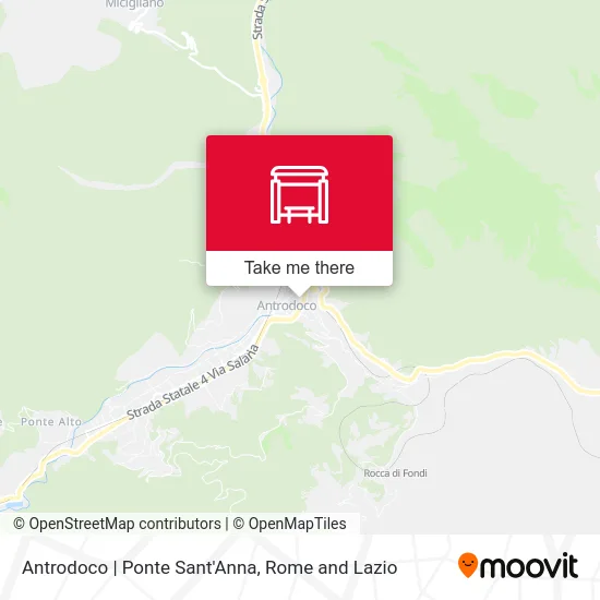 Antrodoco | Ponte Sant'Anna map