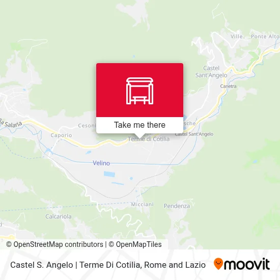 Castel S. Angelo | Terme Di Cotilia map