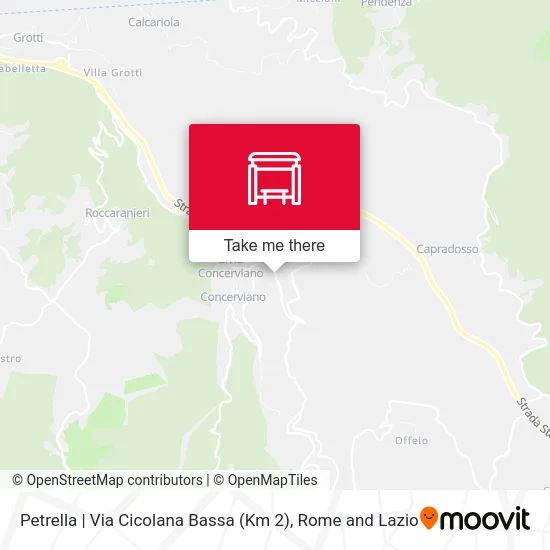 Petrella | Via Cicolana Bassa (Km 2) map