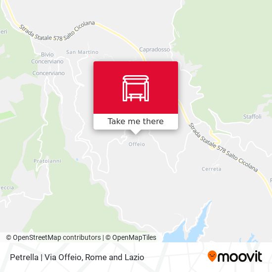 Petrella | Via Offeio map