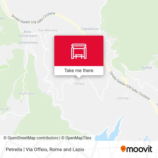 Petrella | Via Offeio map