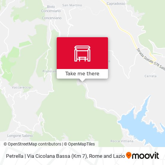 Petrella | Via Cicolana Bassa (Km 7) map