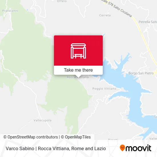 Varco Sabino | Rocca Vittiana map