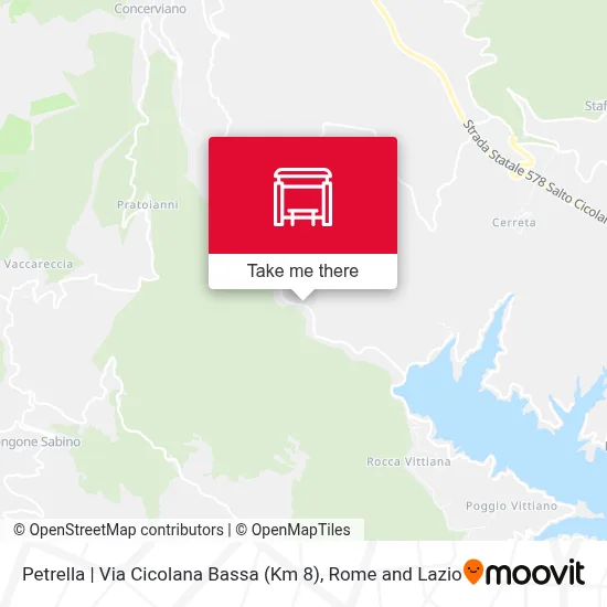 Petrella | Via Cicolana Bassa (Km 8) map