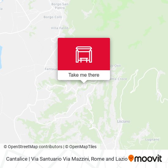 Cantalice | Via Santuario Via Mazzini map
