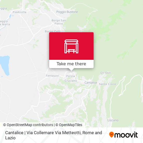 Cantalice | Via Collemare Via Metteotti map