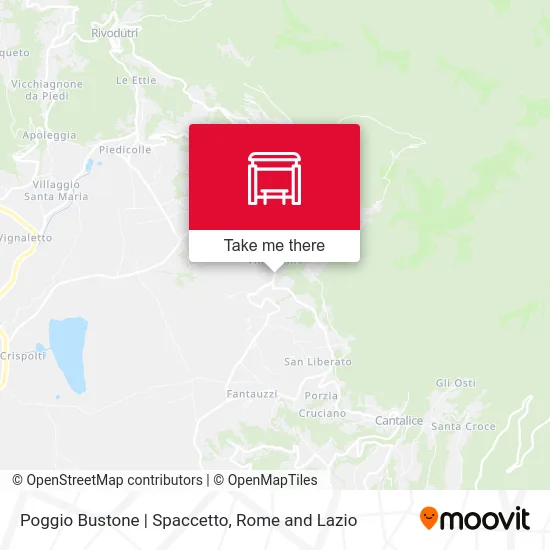 Poggio Bustone | Spaccetto map