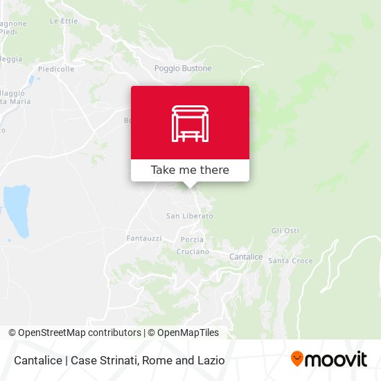 Cantalice | Case Strinati map