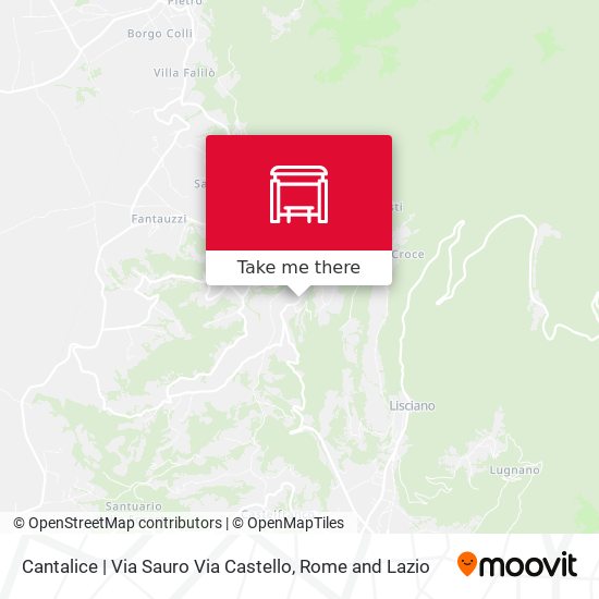 Cantalice | Via Sauro Via Castello map
