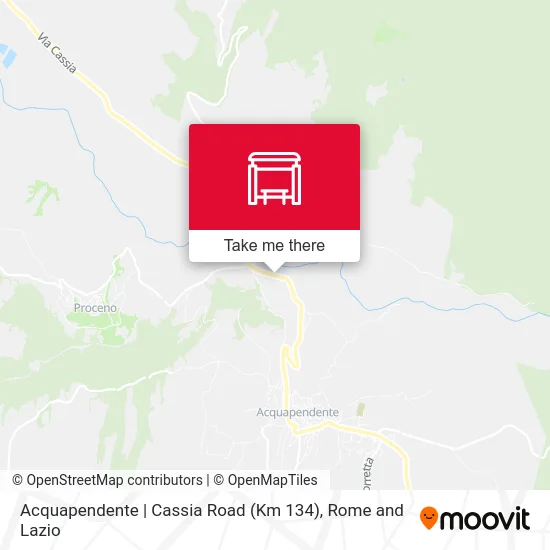 Acquapendente | Cassia Road (Km 134) map